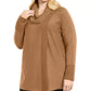 JM Collection Women's Plus Lace Up Cowlneck Sweater Yellow Size 0X