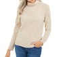 Karen Scott Women's Luxsoft Turtleneck Sweater Beige Size PM