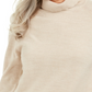 Karen Scott Women's Luxsoft Turtleneck Sweater Beige Size PM