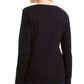 Karen Scott Women's Cotton Festive Catwalk Top Black Size Small