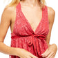 Free People Women's Chante Lace Tank Pink Size Small