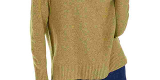 Bar III Women's Long Sleeve Turtle Neck Sweater Green Size X-Small