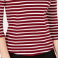 Charter Club Women's Pima Cotton Button Shoulder Print Top Red Size PL