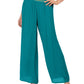 JM Collection Women's Metallic-Detail Wide-Leg Gauze Pants Blue Size X-Large