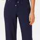 Charter Club Women's Wide Leg Pull On Pants Blue Size PL