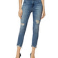 J Brand Women's Alana High Rise Cropped Skinny Jeans in Fix Up Destruct Blue Size 29