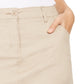 Karen Scott Women's Garden Embroidered Skirt Beige Size 12