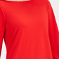 Charter Club Women's Tie Detail Crepe Top Red Size -PS/M