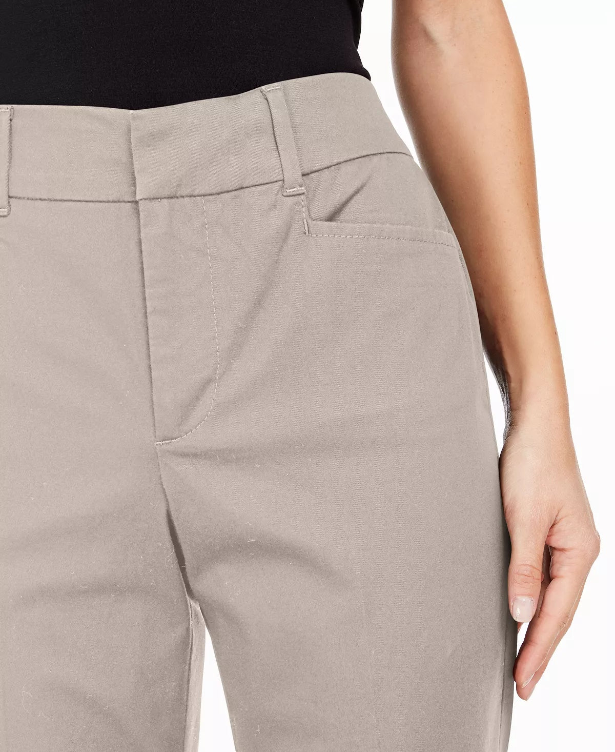 Charter Club Women's Tummy Control Trouser Beige Size 4