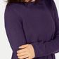 Karen Scott Women's Solid Curved-Hem Tunic Purple Size Small