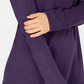Karen Scott Women's Solid Curved-Hem Tunic Purple Size Small