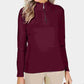 Karen Scott Women's Cotton Zip-Neck Sweater Red Size X-Small