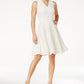 Charter Club Women's Petite Lace Fit & Flare Dress Beige Size Petite