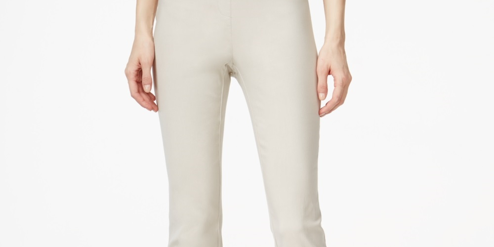 Style & Company Women's Skinny Pants Beige Size Large