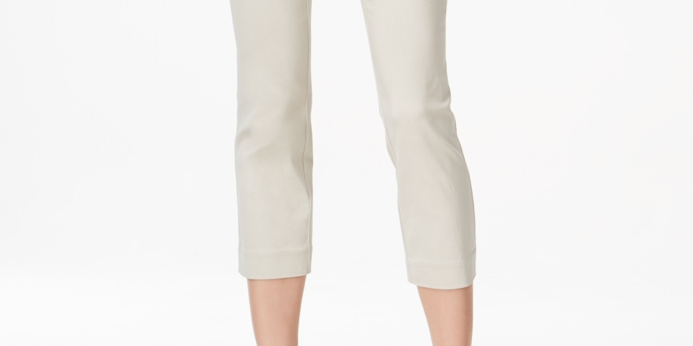 Style & Company Women's Skinny Pants Beige Size Large