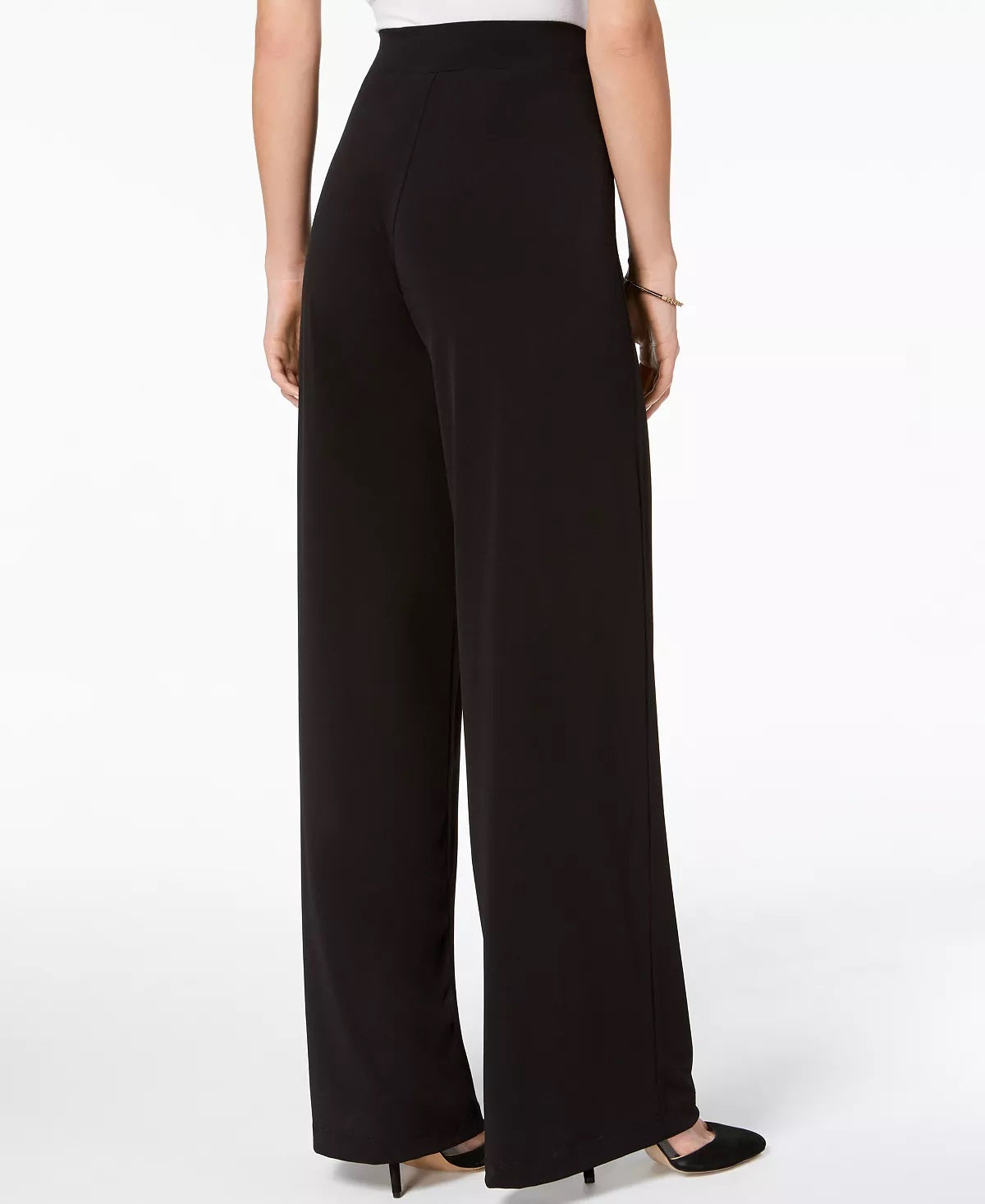 NY Collection Women's Wide Leg Palazzo Black Size PXS