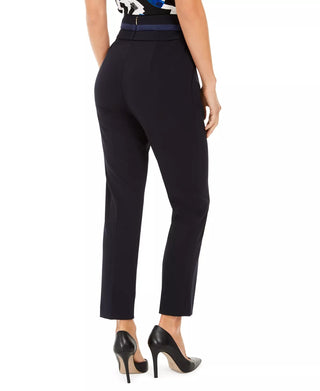 Calvin Klein Women's High-Waisted Pants Navy Size 4