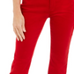 Charter Club Women's Lexington Velveteen Tummy-Control Straight Leg Jeans Red Size 8