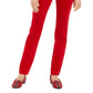 Charter Club Women's Lexington Velveteen Tummy-Control Straight Leg Jeans Red Size 8