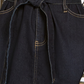 INC International Concepts Women's Paperbag Waist Denim Skirt Blue Size 0