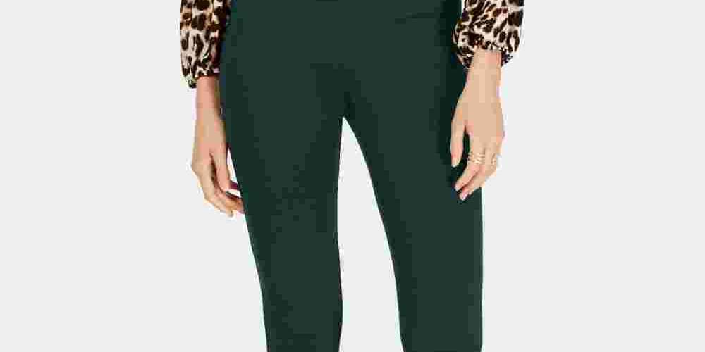 INC International Concepts Women's Petite Seamless Leggings Green Size Petite Small