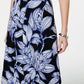 JM Collection Women's Printed Faux-Wrap Maxi Skirt Black Size Large