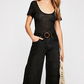 Levi's Women's Classic Cropped Wide Leg Jeans Black Size 4
