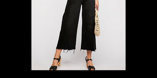 Levi's Women's Classic Cropped Wide Leg Jeans Black Size 4