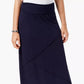 Style & Co Women's Comfort-Waist Maxi-Skirt  Navy Size X-Small