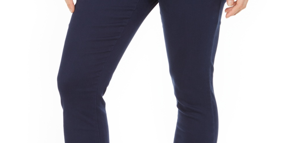 Charter Club Women's Chelsea Stretch Twill Cropped Pants Blue Size 2 Petite