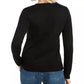 Karen Scott Women's Embroidered Reindeer Sweater Black Size Large