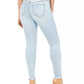 INC International Concepts Women's Curvy Rip & Repair Skinny Jeans Blue Size 6