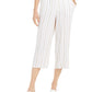 JM Collection Women's Striped Crinkle Pants Beige Size Medium