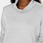 Karen Scott Women's Sport Cowl Neck Top Gray Size Medium