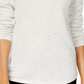 Karen Scott Women's Long Sleeve Curved Hem Sweater White Size Petite X-Large