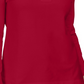 Karen Scott Women's Lace-Up French Terry Sweatshirt  Red Size Medium
