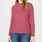 Karen Scott Women's Petite Mock-Neck Sweater  Pink Size PM