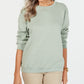 Karen Scott Women's Sport Long Sleeve Crewneck Sweatshirt Green Size X-Large