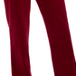 Karen Scott Women's Sport Velour Pants Wine Size Small