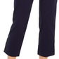 Charter Club Women's Button Cuff Tummy Control Capri Pants Blue Size 8