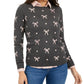 Charter Club Women's Reese Beaded-Bow Dotted Sweater Gray Size X-Large