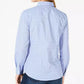 Charter Club Women's Cotton Printed Button-Front Top Blue Size 6
