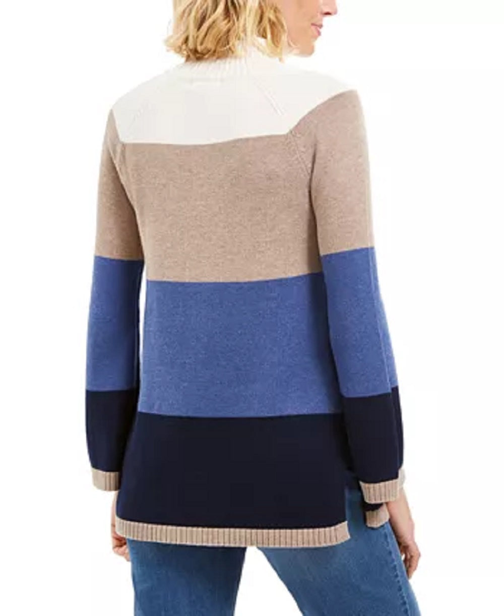 Charter Club Women's Flare-Sleeve Sweater Blue Size Small