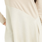 Alfani Women's Colorblocked Asymmetrical Sweater Beige Size Petite Small