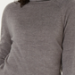 Karen Scott Women's Petite Luxsoft Turtleneck Sweater Gray Size PL