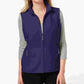 Karen Scott Women's Fleece Zip Front Vest Purple Size PS