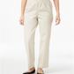 Alfred Dunner Women's Classics Twill Pull on Pants Brown Size 12