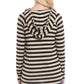 Karen Kane Women's Brushed Stripe Hoodie Black Size X-Small