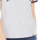 Tommy Hilfiger Women's Sport V-Neck Graphic T-Shirt Silver Size Medium
