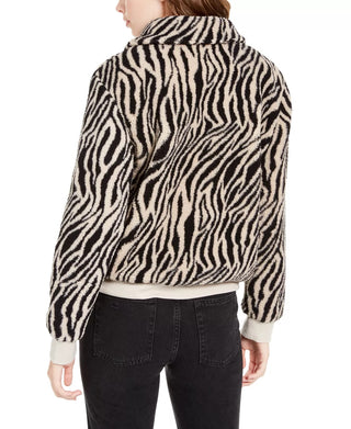 Hippie Rose Junior's Sherpa Jacket  Black Size Large